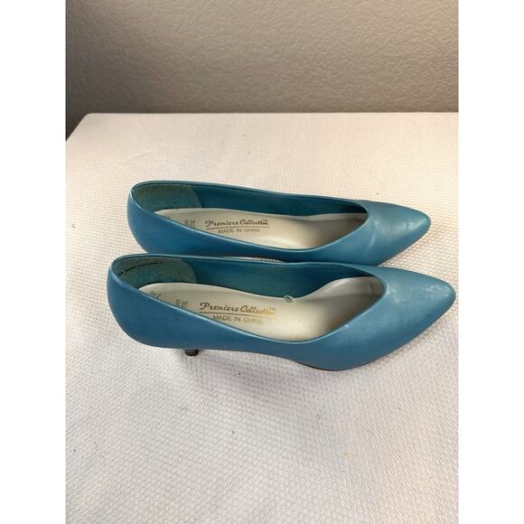 Vintage 1990’s Talons Premier Collections‎ Flex Sole Blue Heels Sz 7.5 - Picture 3 of 13